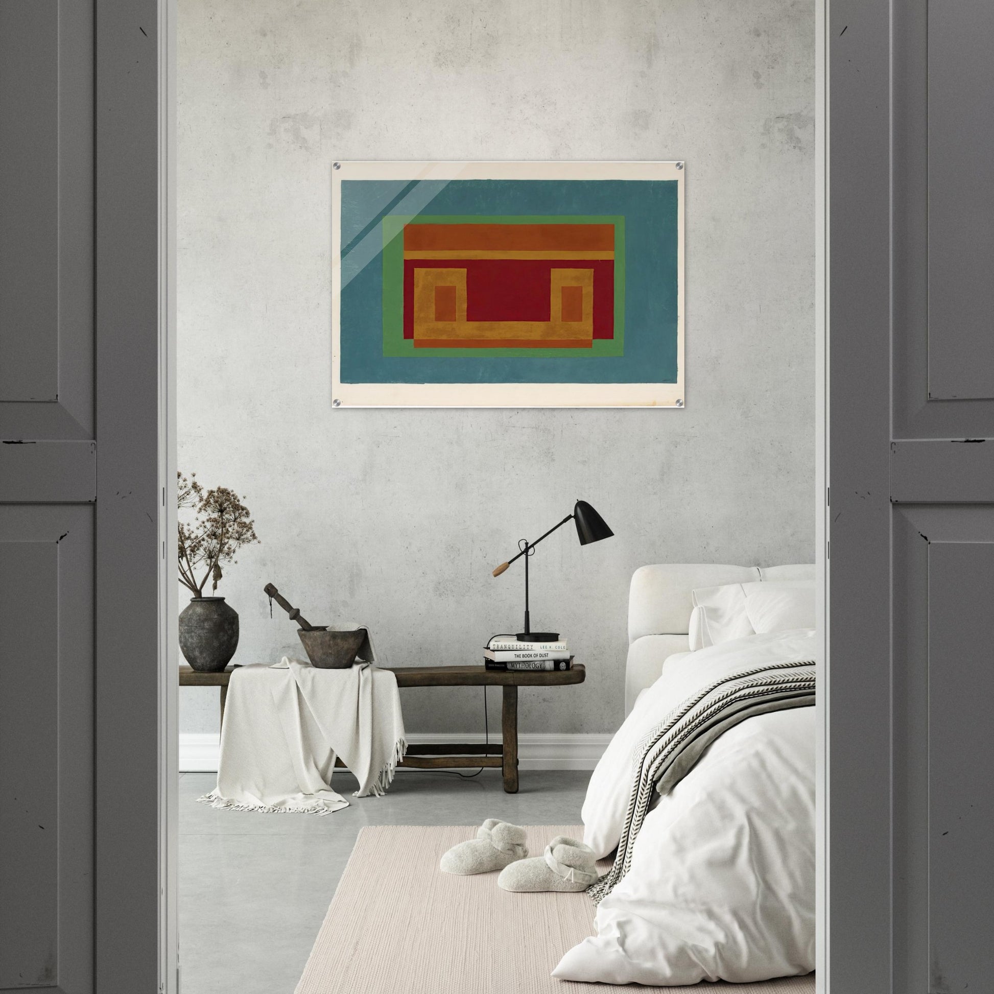 VARIANT ADOBE 1947 - Josef Albers Acrylic Print - 70x100 cm / 28x40″ inches