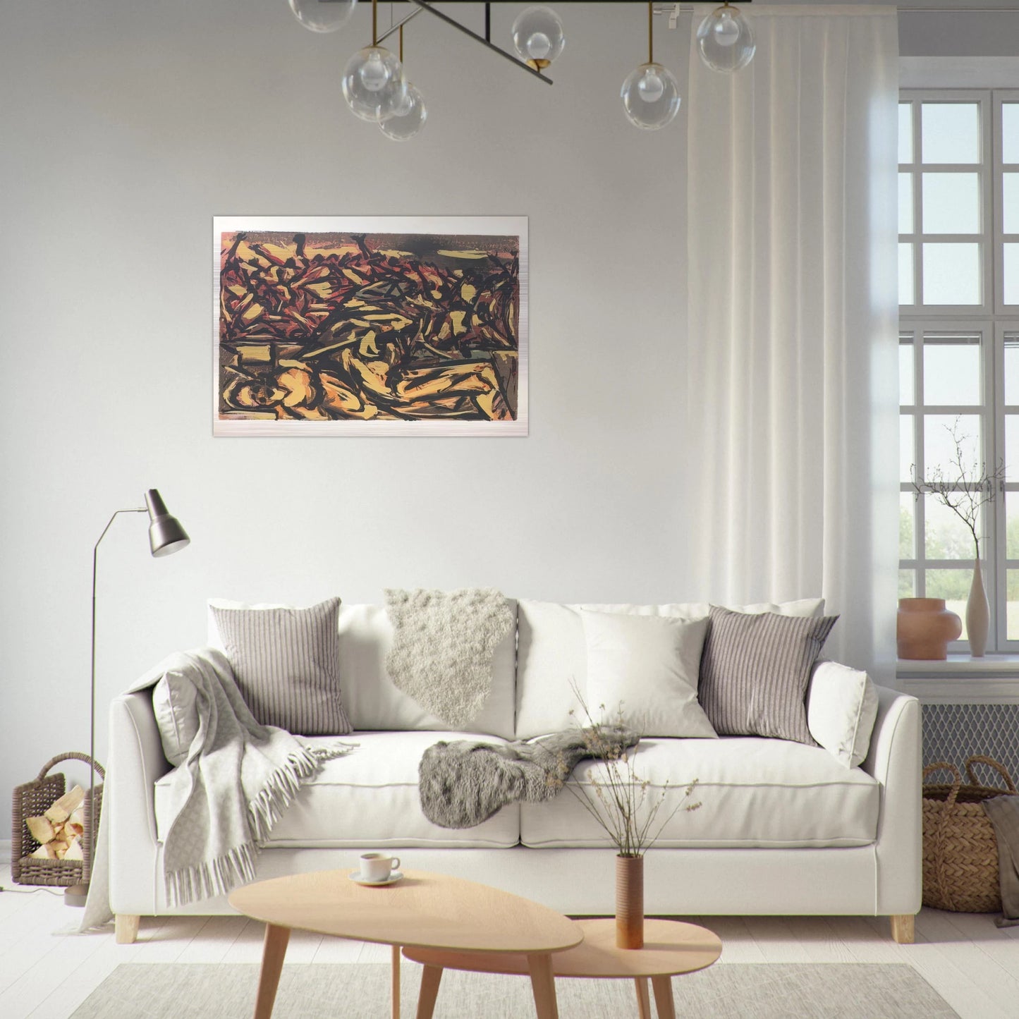 UNTITLED 1941 1 - Jackson Pollock Brushed Aluminum Print - 70x100 cm / 28x40 inches | Jackson Pollock Aluminum Print | Jackson Pollock Prints
