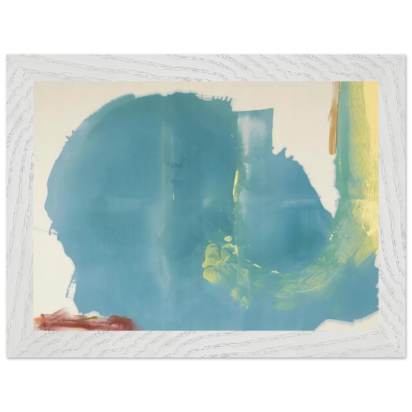 Helen Frankenthaler - Where Necessary - 1977 Wall art - 40x50 cm / 16x20 inches - Premium Wooden Framed Poster With Fine Art Paper-canvas - White frame