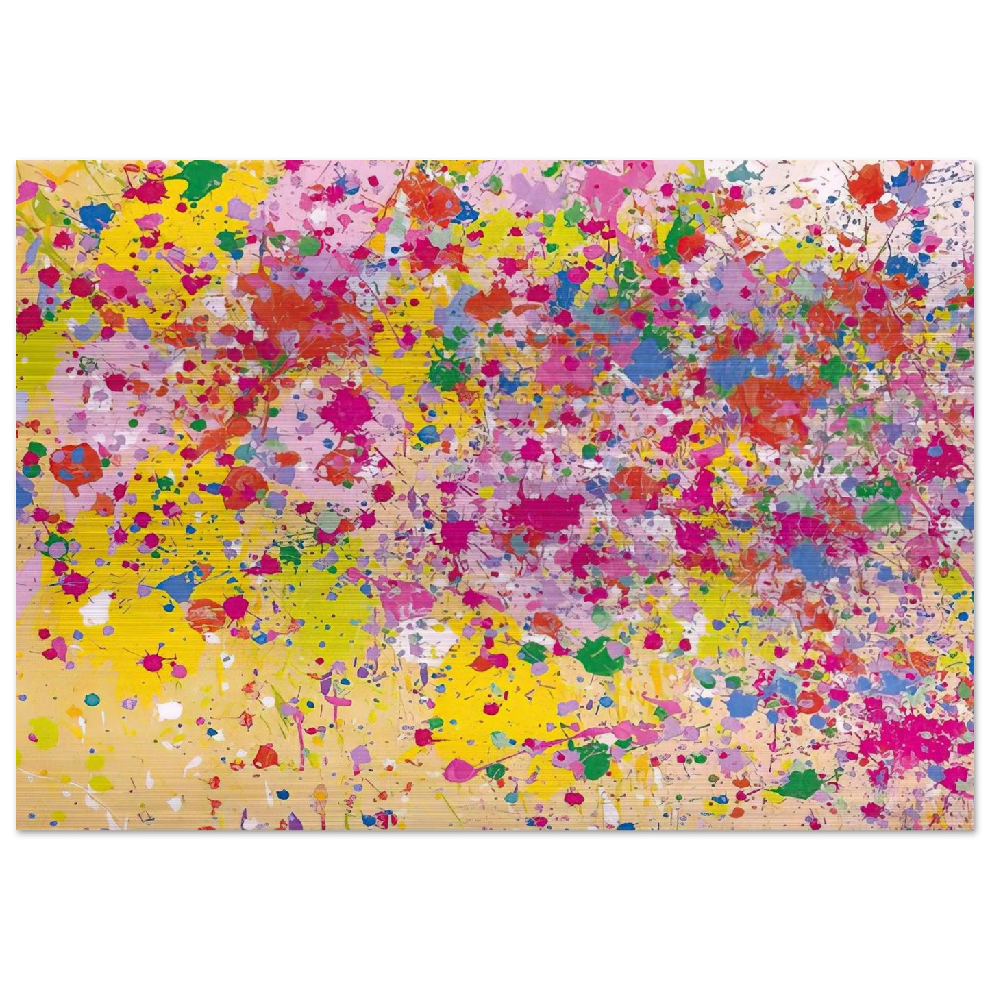 Sweet Milky Way - 1969 - Walasse Ting Brushed Aluminum Print - 70x100 cm / 28x40 inches | Walasse Ting Aluminum Print | Walasse Ting Prints