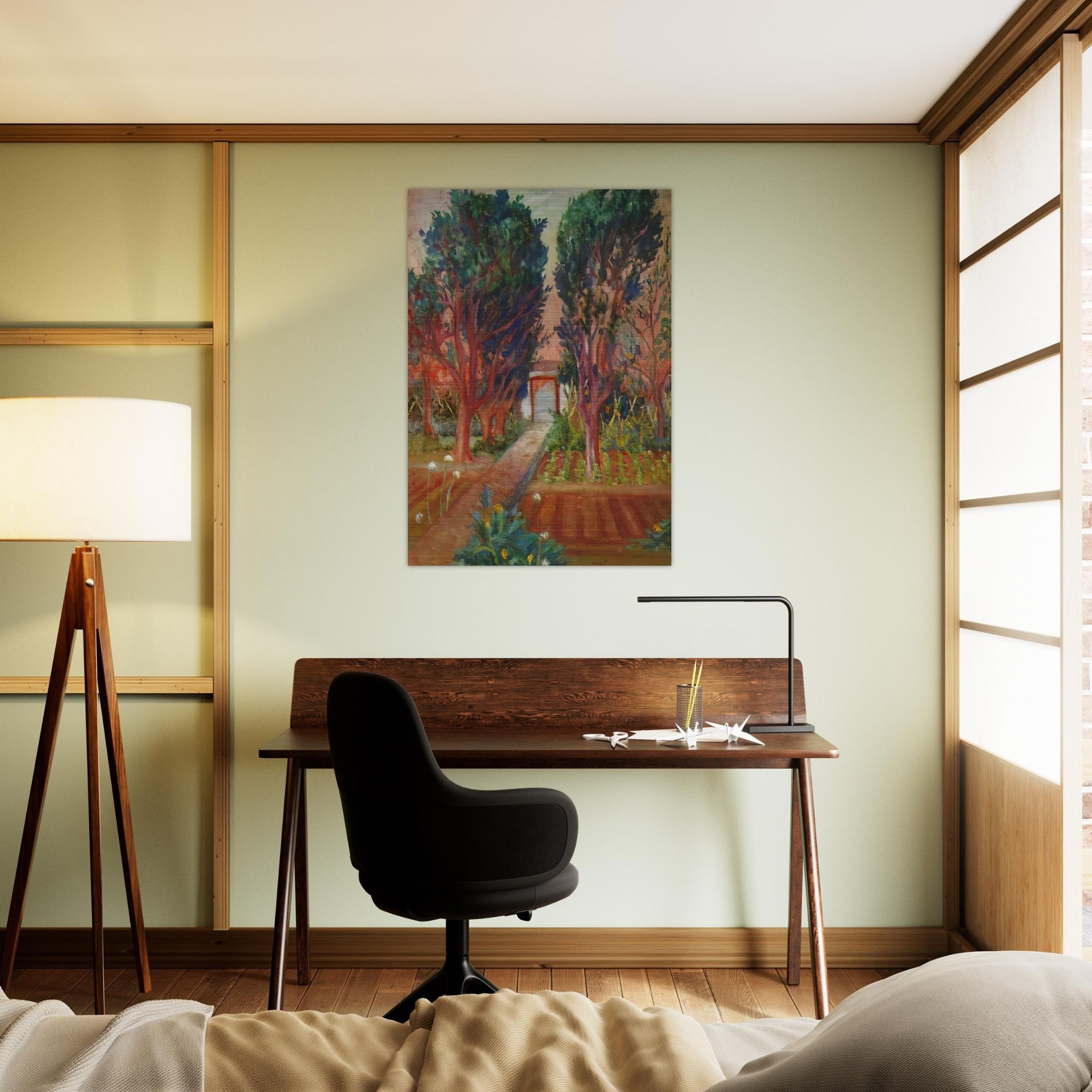 THE VEGETABLE GARDEN OF LLANER - Salvador Dali Brushed Aluminum Print - 70x100 cm / 28x40 inches | Salvador Dali Aluminum Print | Salvador Dali Prints