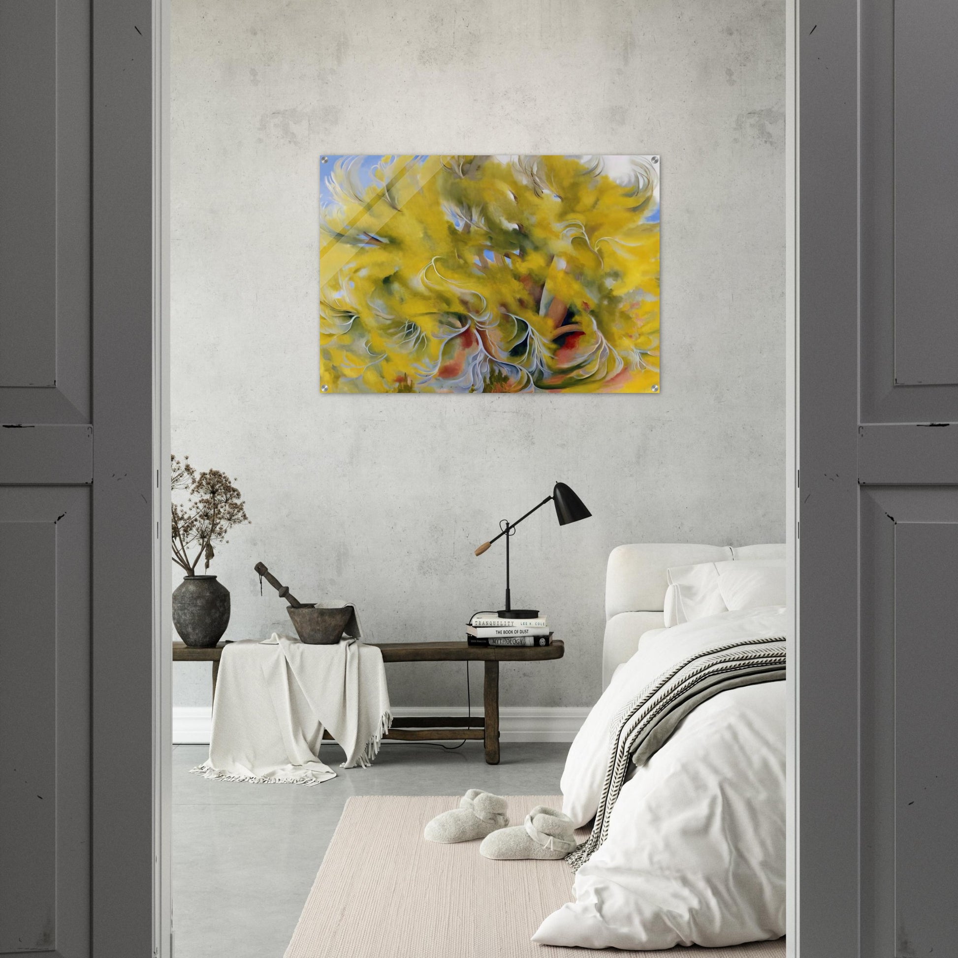 Cottonwood Tree in Spring - Georgia O'Keeffe Acrylic Print - 70x100 cm / 28x40″ inches | Georgia O'Keeffe Wall Art | Georgia O'Keeffe Prints