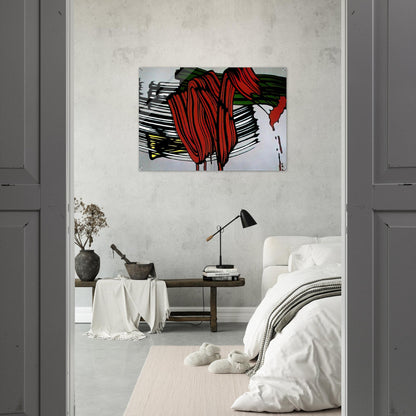 BIG PAINTING NO 6 1965 1 - Roy Lichtenstein Acrylic Print - 70x100 cm / 28x40″ inches