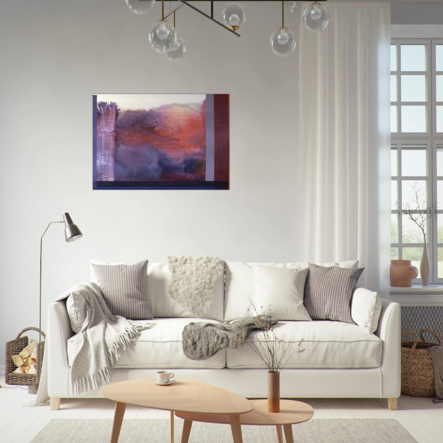 Rose's Painting - 1986 - Ronnie Landfield Brushed Aluminum Print - 70x100 cm / 28x40 inches | Ronnie Landfield Aluminum Print | Ronnie Landfield Prints