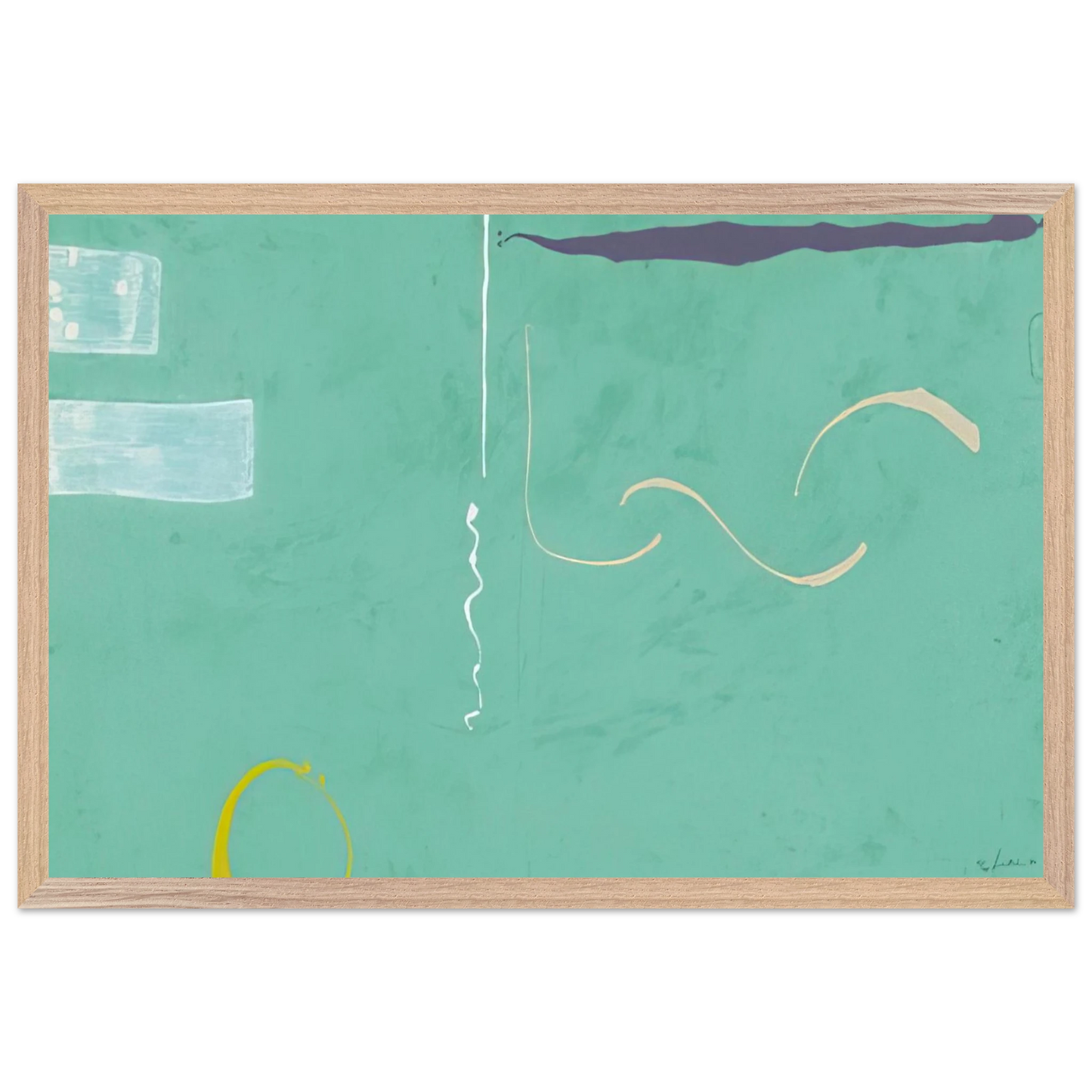 Helen Frankenthaler - Tahiti - 1989 Wall art - 20x25 cm / 8x10 inches - Fine Art Poster-canvas - -
