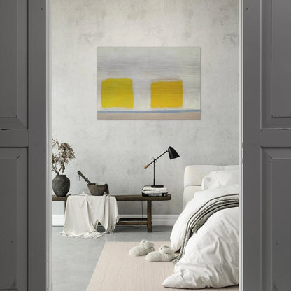Twin Sun-Box - 1965 - Theodoros Stamos Brushed Aluminum Print - 70x100 cm / 28x40 inches | Theodoros Stamos Aluminum Print | Theodoros Stamos Prints