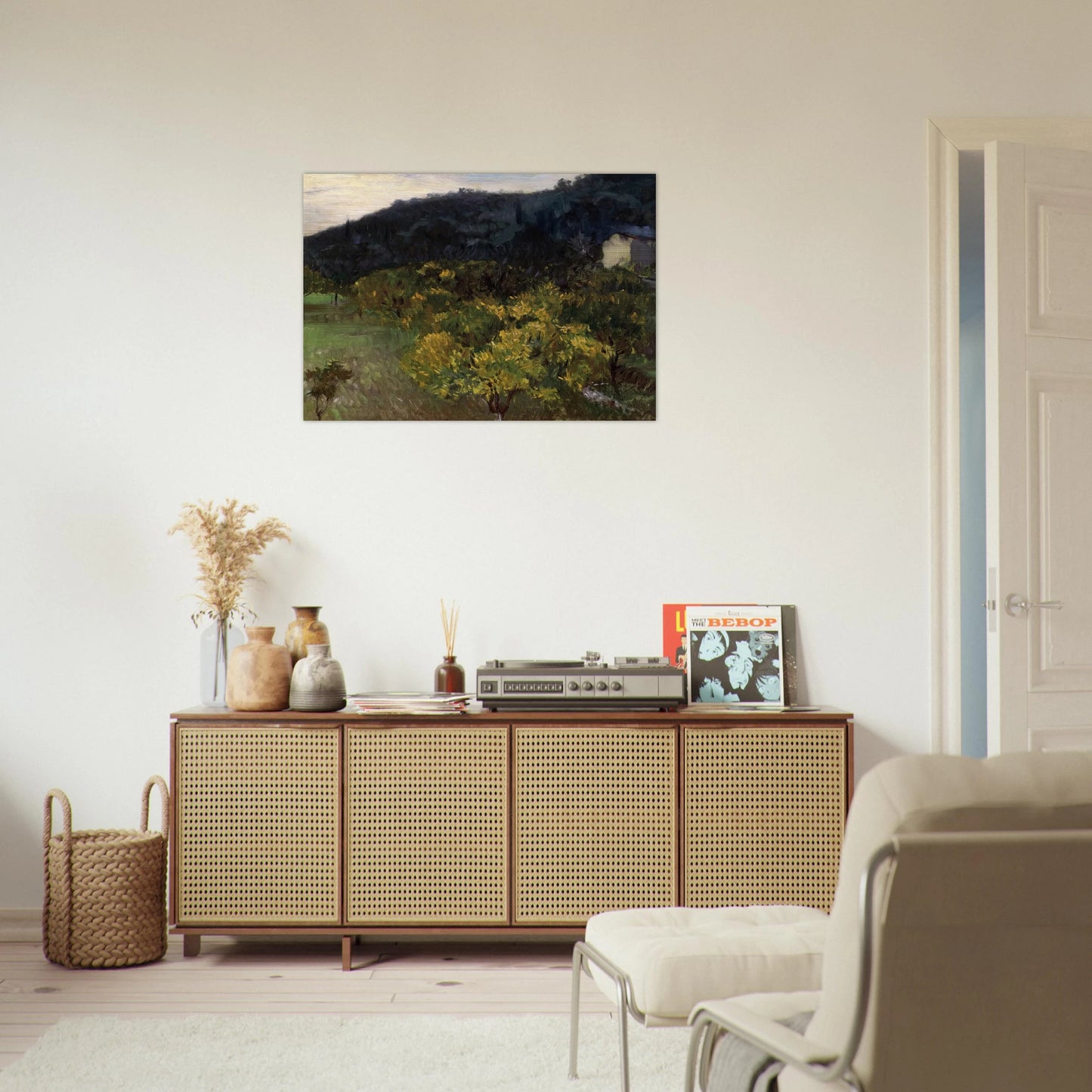 Landscape near Grasse - John Singer Sargent Brushed Aluminum Print - 70x100 cm / 28x40 inches | John Singer Sargent Aluminum Print | John Singer Sargent Prints