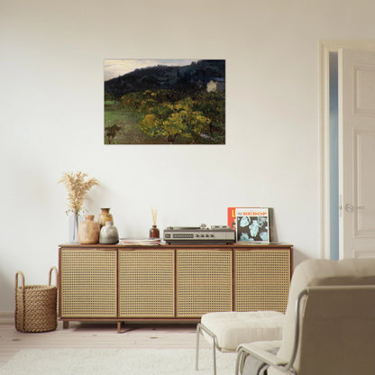 Landscape near Grasse - John Singer Sargent Brushed Aluminum Print - 70x100 cm / 28x40 inches | John Singer Sargent Aluminum Print | John Singer Sargent Prints