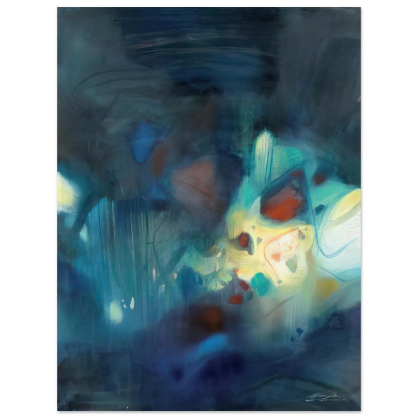 Chu teh Chun - CLAIR D OBSCURITE 1988  75x100 cm / 30x40inches Fine Art Poster