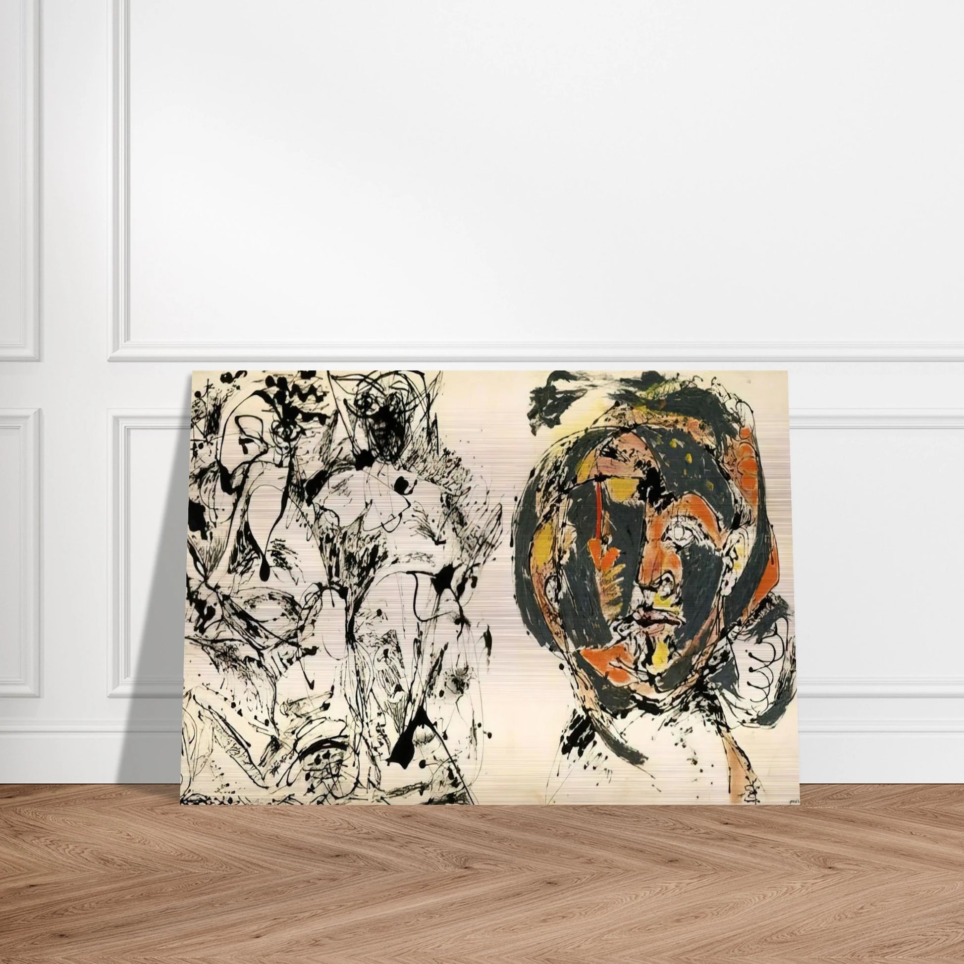 PORTRAIT AND A DREAM 1953 - Jackson Pollock Brushed Aluminum Print - 70x100 cm / 28x40 inches | Jackson Pollock Aluminum Print | Jackson Pollock Prints