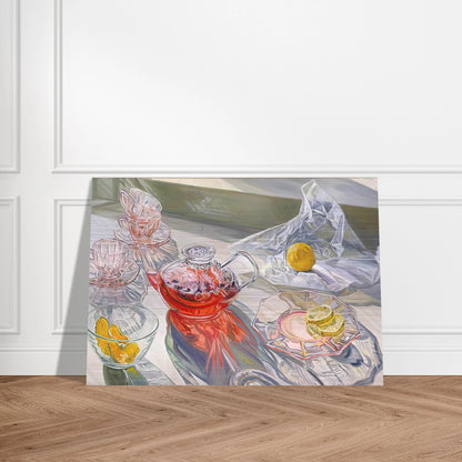 HERB TEA 1995 - Janet Fish Brushed Aluminum Print - 70x100 cm / 28x40 inches | Janet Fish Aluminum Print | Janet Fish Prints