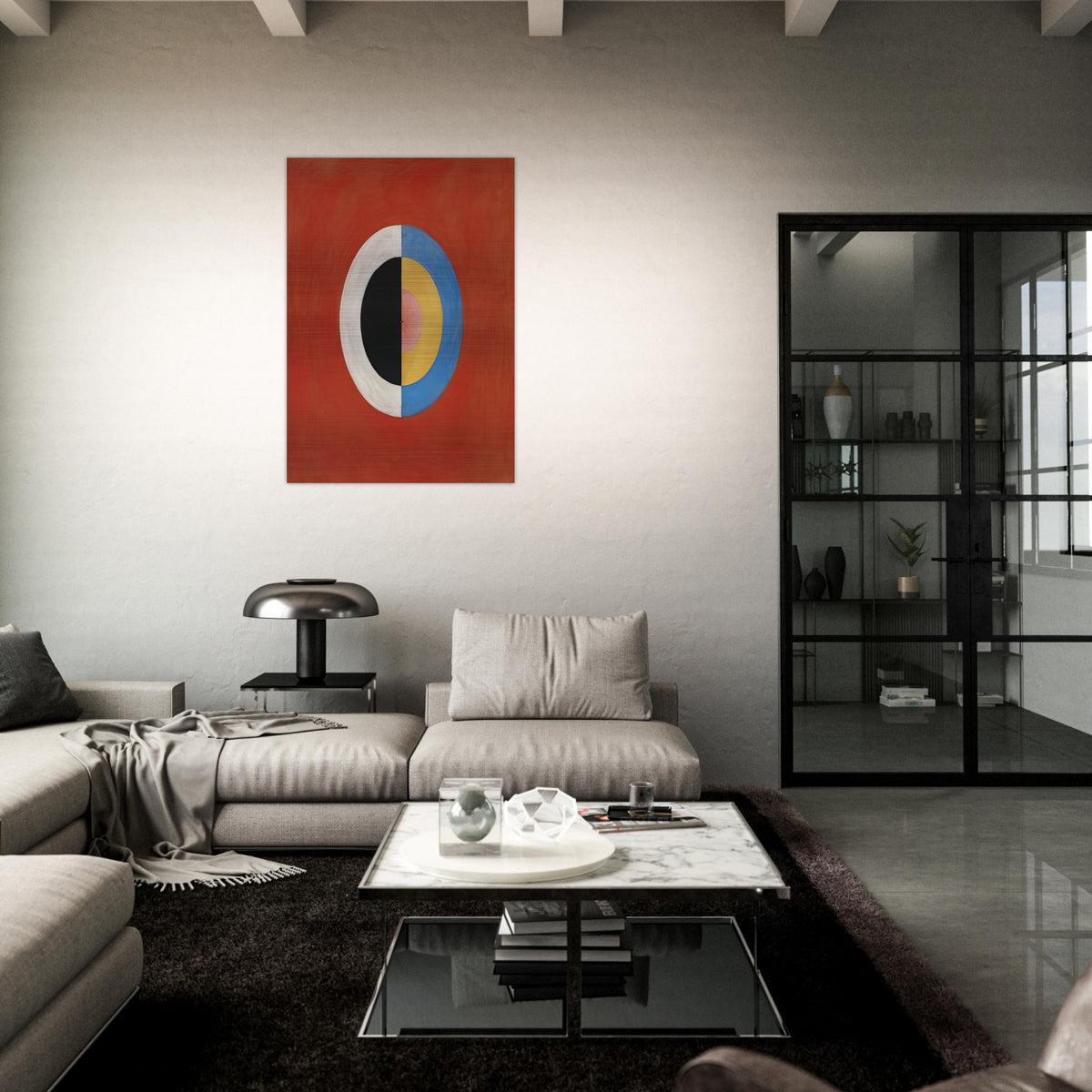 THE SWAN NO 17 1915 0 - Hilma af Klint Brushed Aluminum Print - 70x100 cm / 28x40 inches | Hilma af Klint Aluminum Print | Hilma af Klint Prints