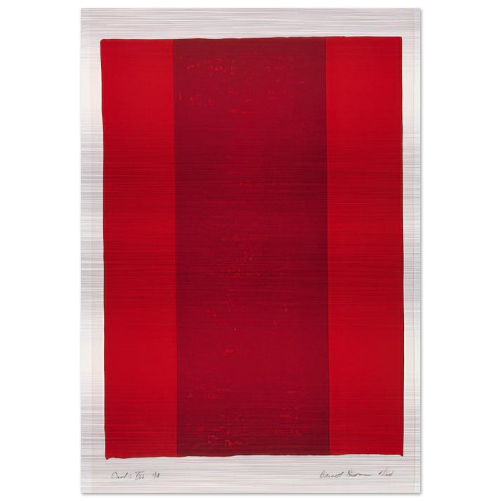 Canto XVI - Barnett Newman Brushed Aluminum Print - 70x100 cm / 28x40 inches | Barnett Newman Aluminum Print | Barnett Newman Prints