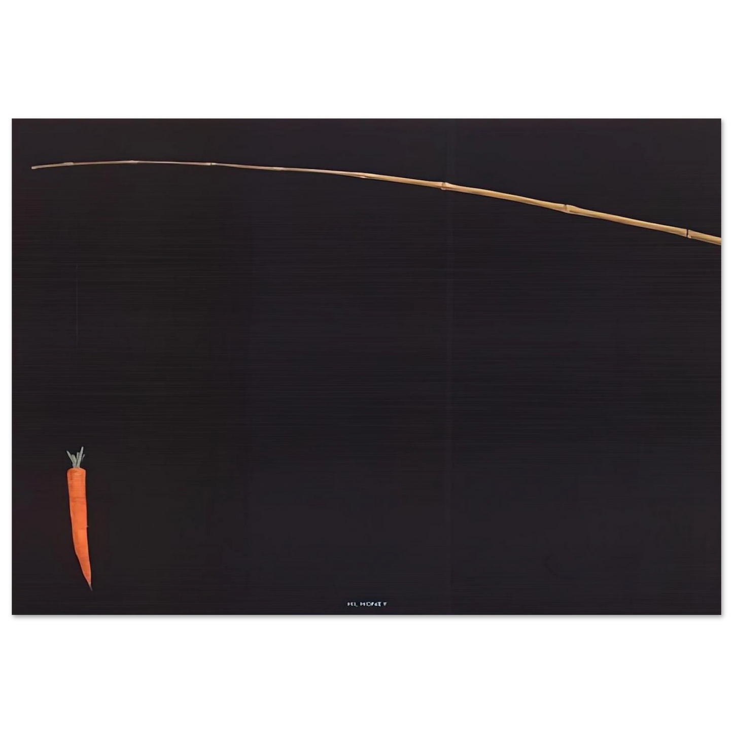 HI HONEY 1981 - Edward Ruscha Brushed Aluminum Print - 70x100 cm / 28x40 inches | Edward Ruscha Aluminum Print | Edward Ruscha Prints