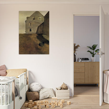 WEATHERSIDE - Andrew Wyeth Brushed Aluminum Print - 70x100 cm / 28x40 inches | Andrew Wyeth Aluminum Print | Andrew Wyeth Prints
