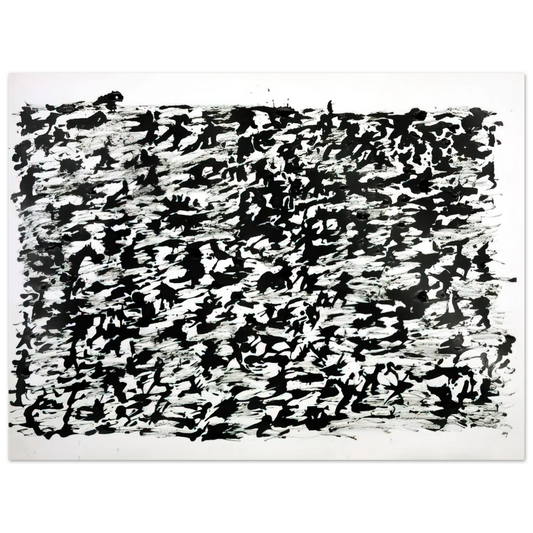 Henri Michaux - Untitled Chinese Ink Drawing - 1961  75x100 cm / 30x40inches Fine Art Poster