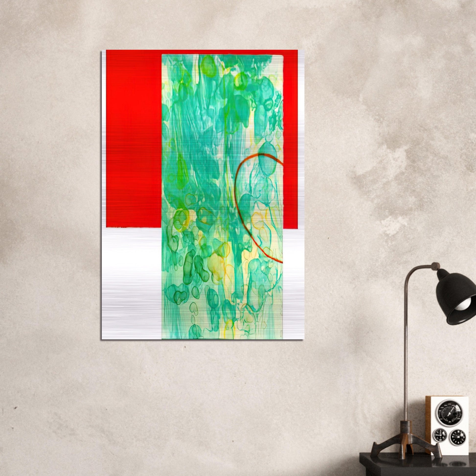 Bluest - Sam Gilliam Brushed Aluminum Print - 70x100 cm / 28x40 inches | Sam Gilliam Aluminum Print | Sam Gilliam Prints