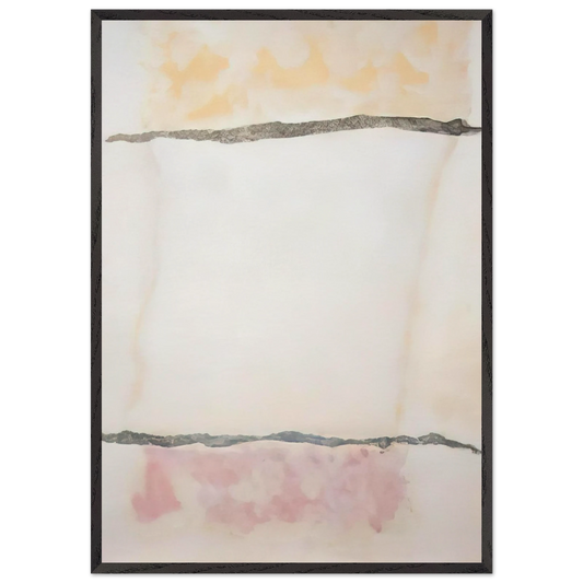 Infinity Field Lefkada Series 3 - 1978 - Theodoros Stamos 70x100 cm / 28x40 inches Framed Art Print – Black Wooden Frame