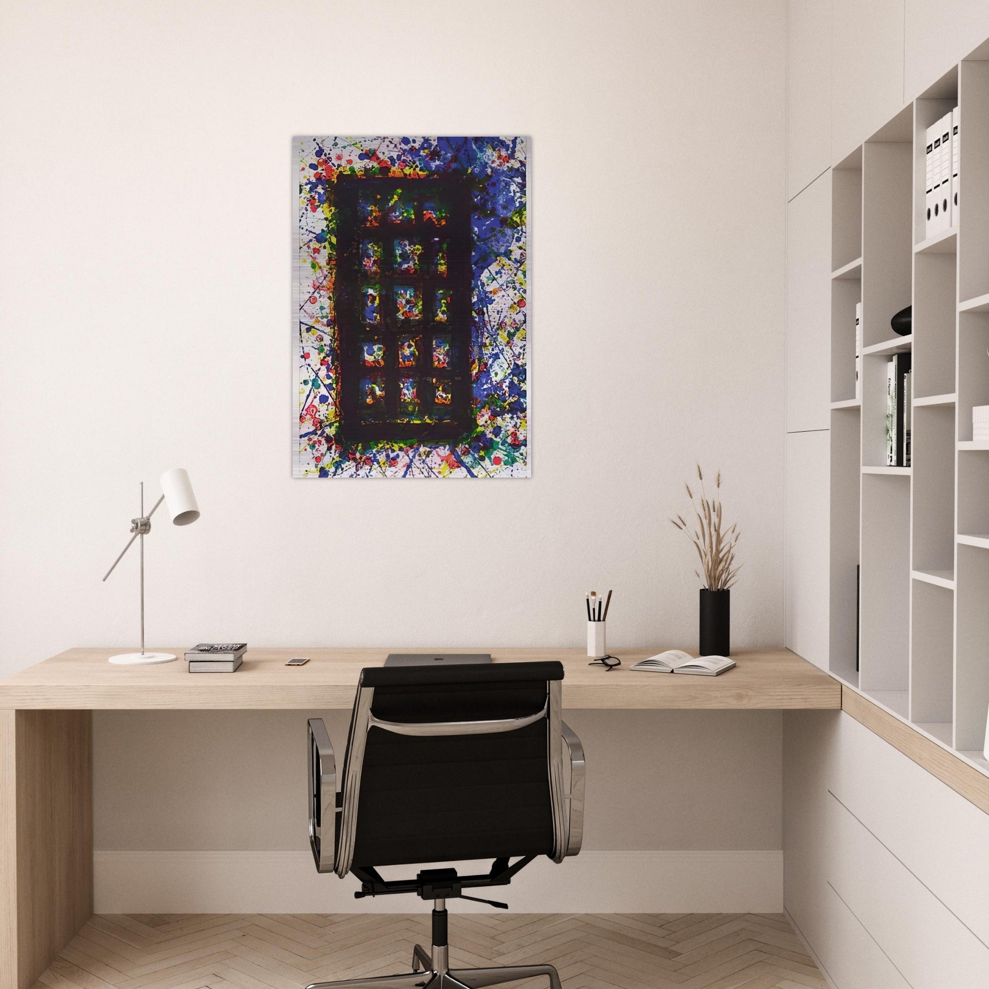 Concert Hall Set II - Sam Francis Brushed Aluminum Print - 70x100 cm / 28x40 inches | Sam Francis Aluminum Print | Sam Francis Prints