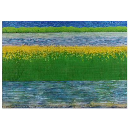 Sea of Grass - 1983 - Jimmy Ernst Brushed Aluminum Print - 70x100 cm / 28x40 inches | Jimmy Ernst Aluminum Print | Jimmy Ernst Prints