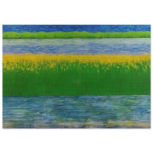 Sea of Grass - 1983 - Jimmy Ernst Brushed Aluminum Print - 70x100 cm / 28x40 inches | Jimmy Ernst Aluminum Print | Jimmy Ernst Prints