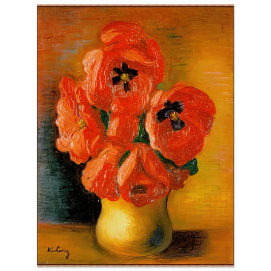 Moise Kisling - BOUQUET OF PEONIES  75x100 cm / 30x40inches Fine Art Poster