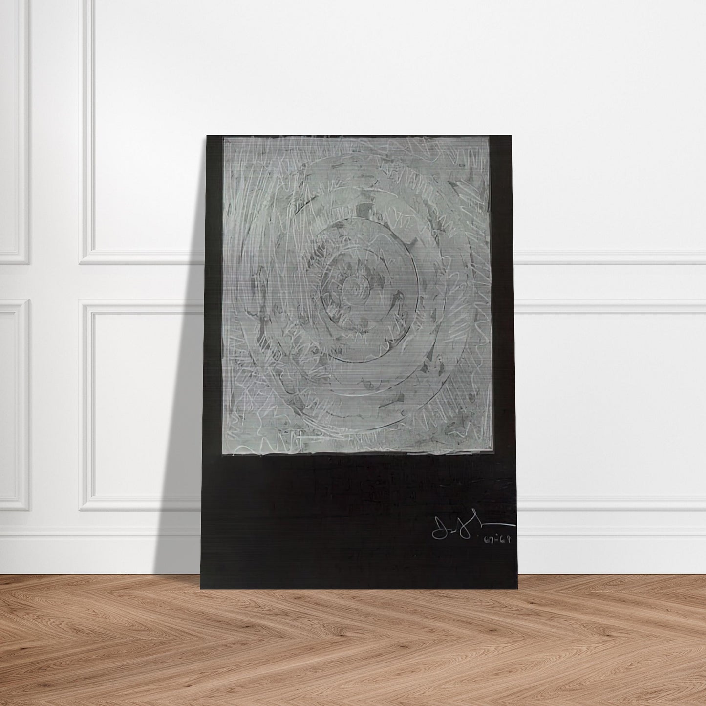 WHITE TARGET 1969 - Jasper Johns Brushed Aluminum Print - 70x100 cm / 28x40 inches | Jasper Johns Aluminum Print | Jasper Johns Prints