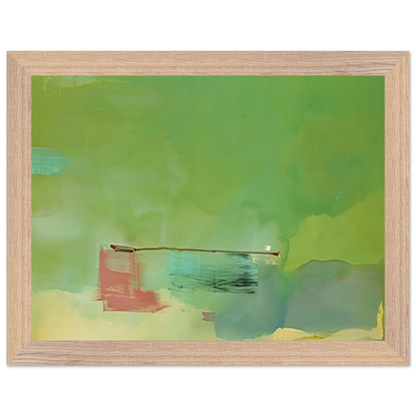 Helen Frankenthaler - Springscape - 1975 Wall art - A1 (59.4 x 84.1  cm) - Premium Wooden Framed Poster With Fine Art Paper - White frame