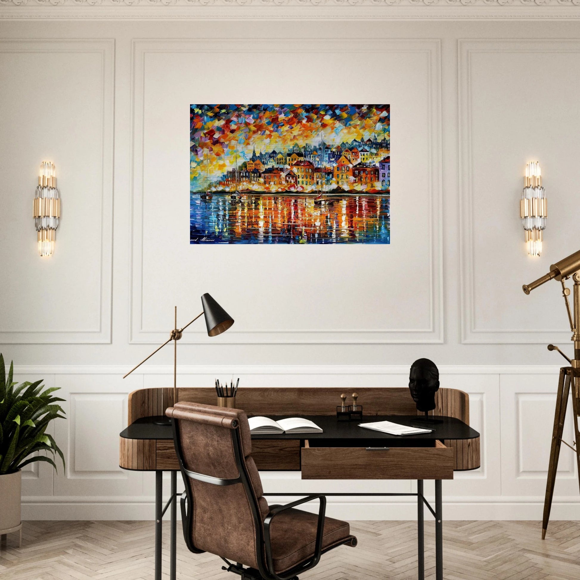 Leonid Afremov - Leonid Afremov Brushed Aluminum Print - 70x100 cm / 28x40 inches | Leonid Afremov Aluminum Print | Leonid Afremov Prints