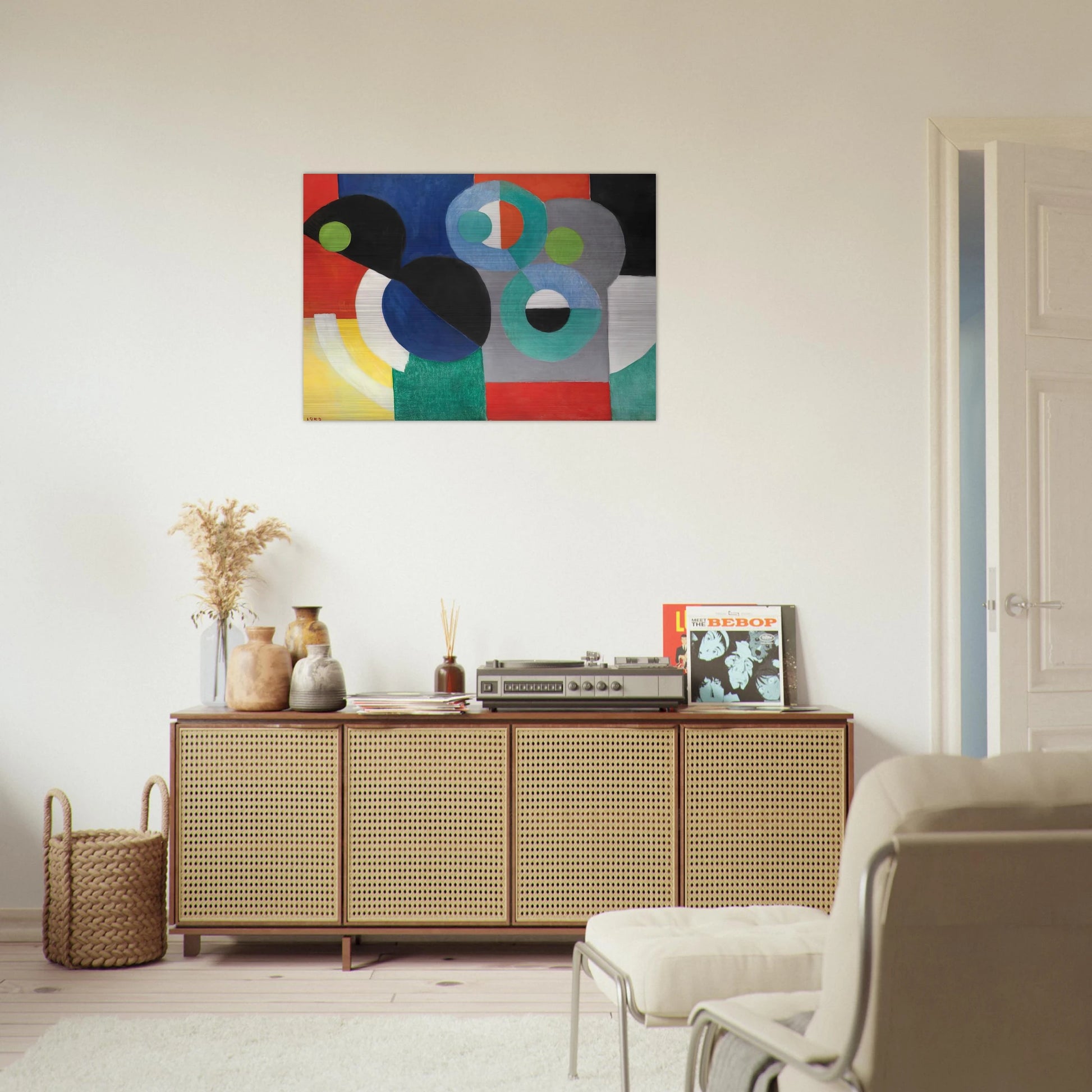 RYTHME COLORE - Sonia Delaunay Brushed Aluminum Print - 70x100 cm / 28x40 inches | Sonia Delaunay Aluminum Print | Sonia Delaunay Prints