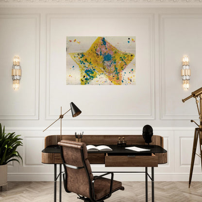 Star - Sam Francis Brushed Aluminum Print - 70x100 cm / 28x40 inches | Sam Francis Aluminum Print | Sam Francis Prints