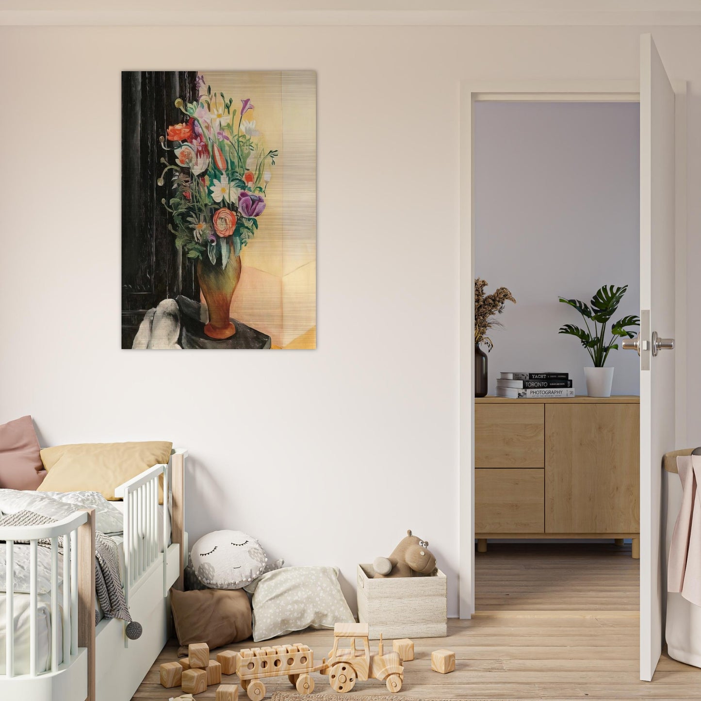 FLOWERS 1919 - Moise Kisling Brushed Aluminum Print - 70x100 cm / 28x40 inches | Moise Kisling Aluminum Print | Moise Kisling Prints