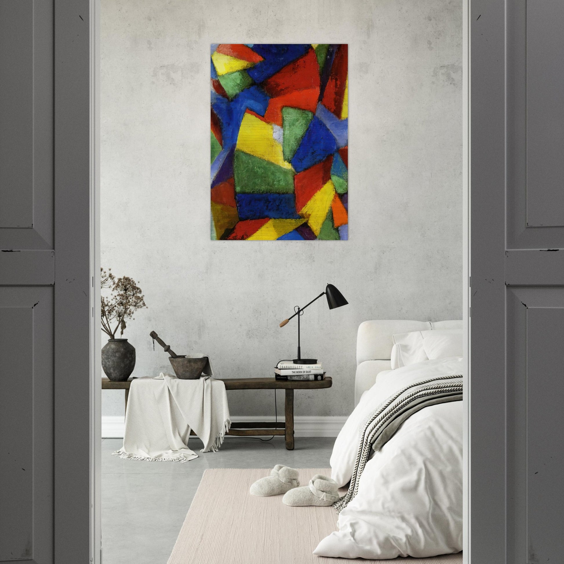 Synchromy in Blue-Violet - 1912 - Morgan Russell Brushed Aluminum Print - 70x100 cm / 28x40 inches | Morgan Russell Aluminum Print | Morgan Russell Prints
