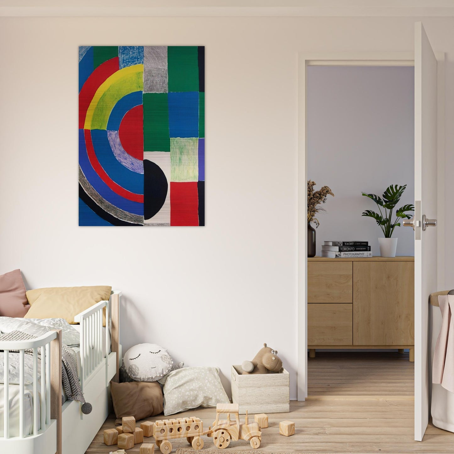 COLOR RHYTHMS - Sonia Delaunay Brushed Aluminum Print - 70x100 cm / 28x40 inches | Sonia Delaunay Aluminum Print | Sonia Delaunay Prints