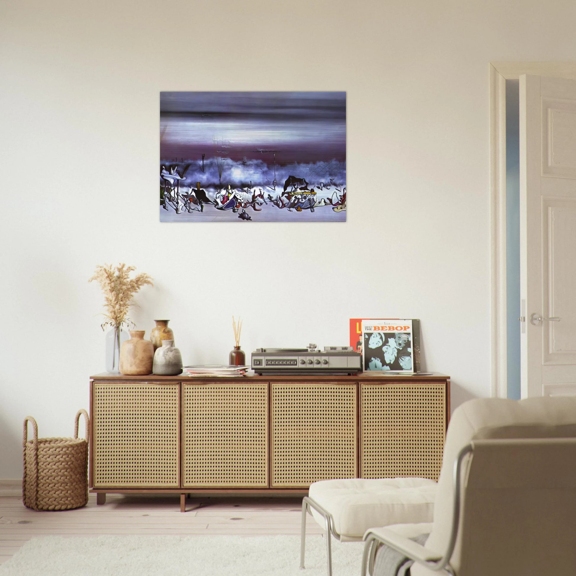 The Ribbon of Extremes - Yves Tanguy Brushed Aluminum Print - 70x100 cm / 28x40 inches | Yves Tanguy Aluminum Print | Yves Tanguy Prints