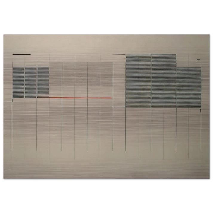 Acrilico no. 13 - 1976 - Bice Lazzari Brushed Aluminum Print - 70x100 cm / 28x40 inches | Bice Lazzari Aluminum Print | Bice Lazzari Prints