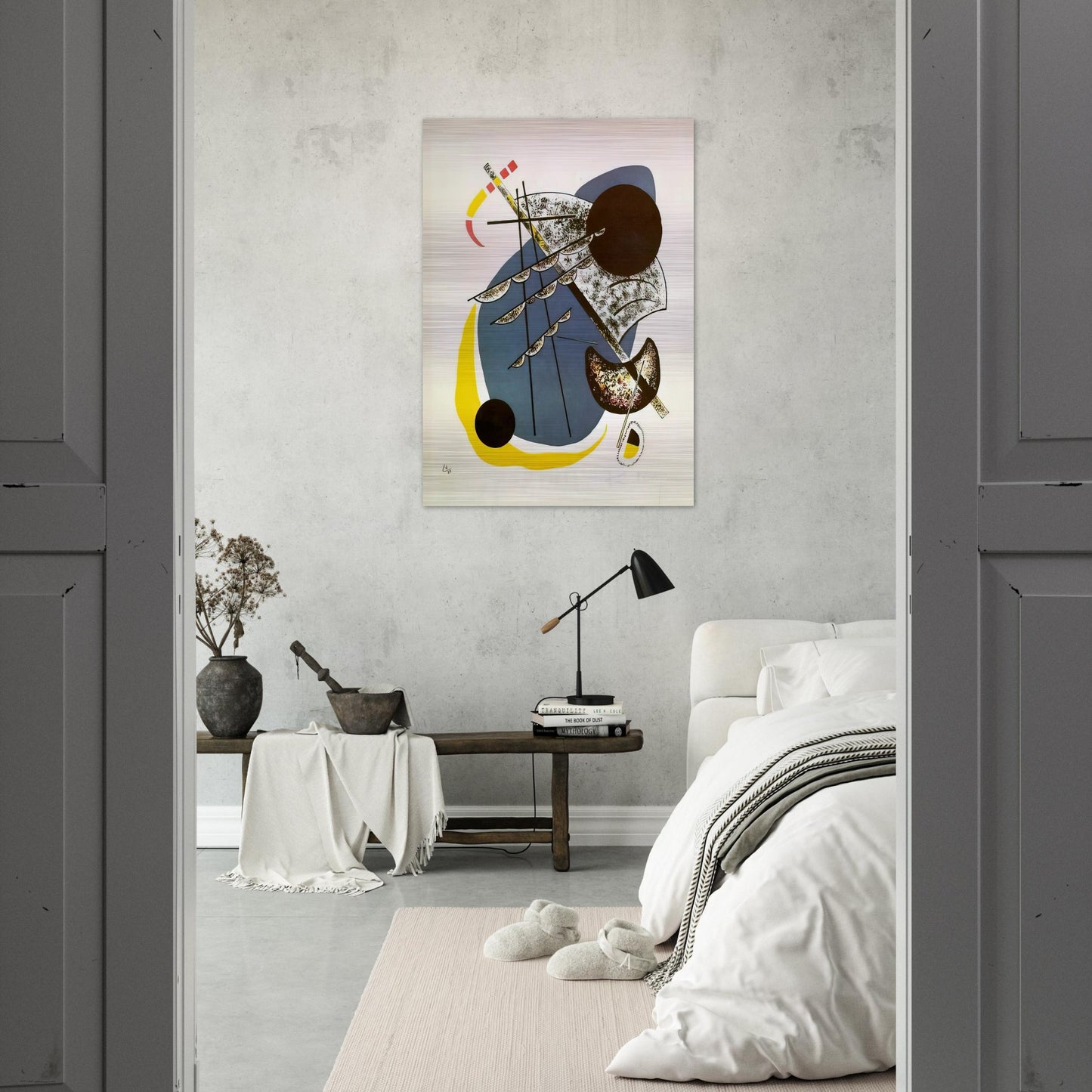 SMALL WORLDS II 1922 - Wassily Kandinsky Brushed Aluminum Print - 70x100 cm / 28x40 inches | Wassily Kandinsky Aluminum Print | Wassily Kandinsky Prints
