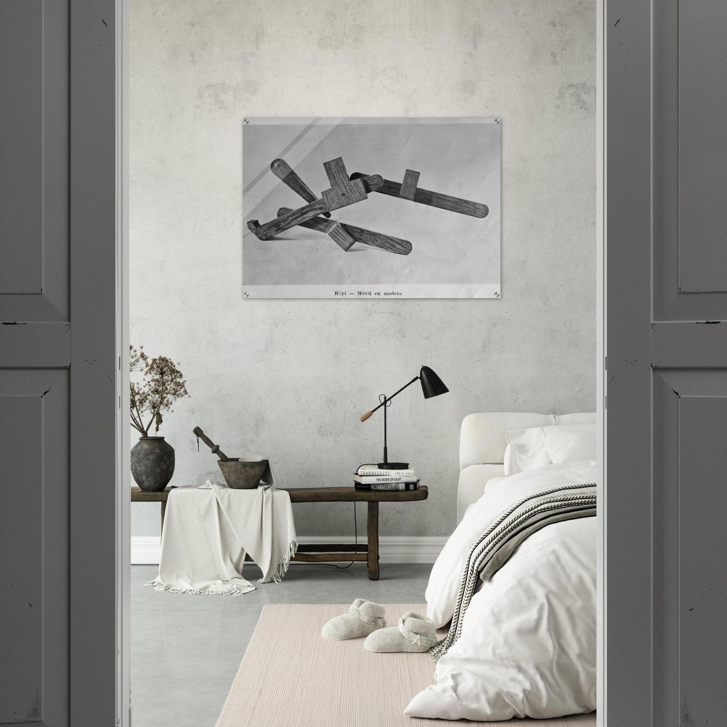 Röyi - 1945 - Gyula Kosice Acrylic Print - 70x100 cm / 28x40″ inches | Gyula Kosice Wall Art | Gyula Kosice Prints