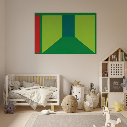 Corridor - 1960 - Karl Benjamin Art Prints - 100x150 cm / 40x60″ inches | Karl Benjamin Poster | Karl Benjamin Prints