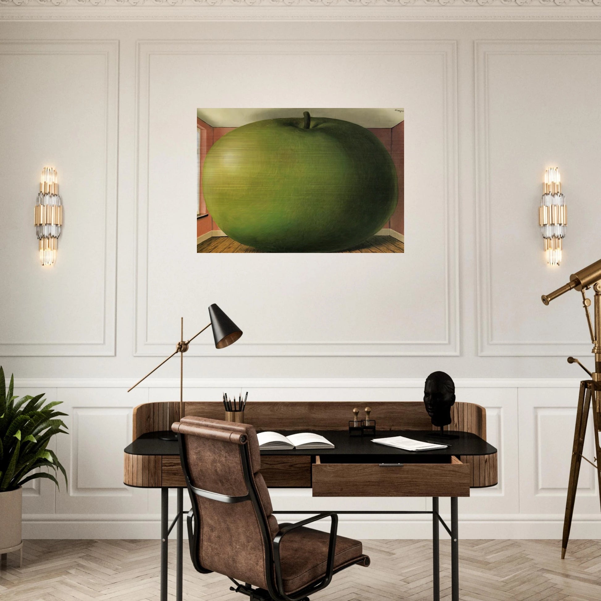 THE LISTENING ROOM 1952 - Rene Magritte Brushed Aluminum Print - 70x100 cm / 28x40 inches | Rene Magritte Aluminum Print | Rene Magritte Prints