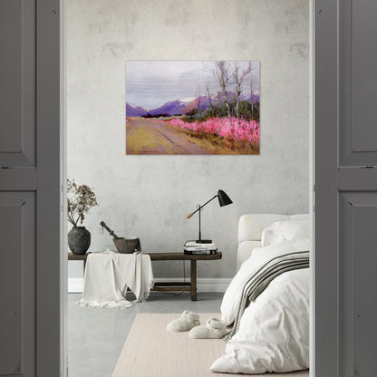 Fireweed Lane - Romanticism - Sydney Laurence Brushed Aluminum Print - 70x100 cm / 28x40 inches | Sydney Laurence Aluminum Print | Sydney Laurence Prints