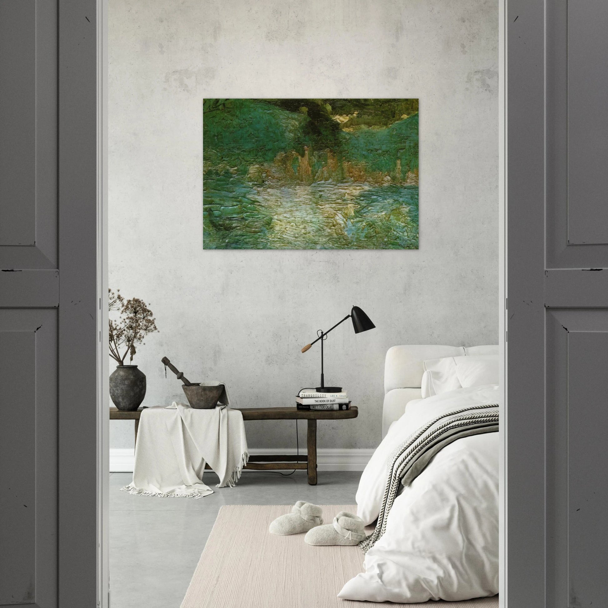 SEA VIEW 1919 - Salvador Dali Brushed Aluminum Print - 70x100 cm / 28x40 inches | Salvador Dali Aluminum Print | Salvador Dali Prints