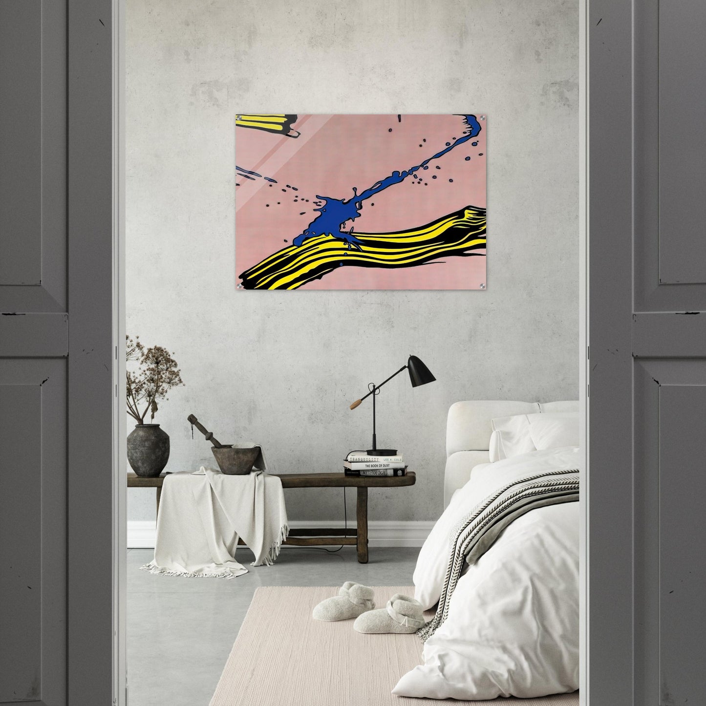 BRUSHSTROKE WITH SPATTER 1966 - Roy Lichtenstein Acrylic Print - 70x100 cm / 28x40″ inches | Roy Lichtenstein Wall Art | Roy Lichtenstein Prints