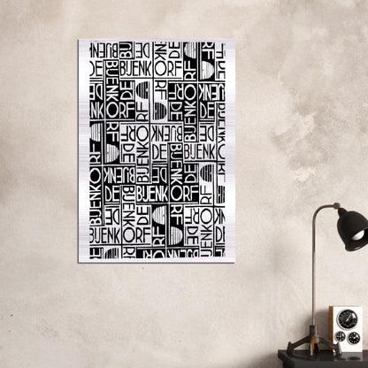 ESCHER (18) - MC Escher Brushed Aluminum Print - 70x100 cm / 28x40 inches | MC Escher Aluminum Print | MC Escher Prints