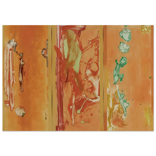 Helen Frankenthaler - Gateway - 1988 Wall art - 13x18 cm / 5x7 inches - Fine Art Poster-canvas - -