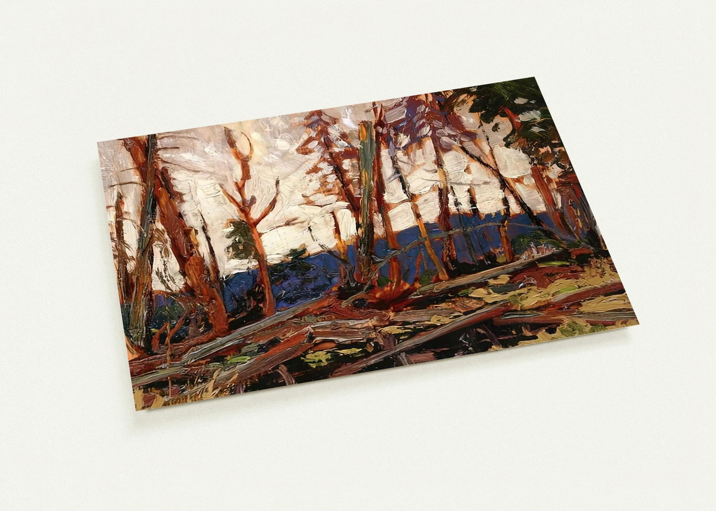 BURNT COUNTRY EVENING SKETCH FOR BURNT LAND 1914 By Tom Thomson Pack of 10 Post Cards | Tom Thomson Post Cards | A6 (10.5 x 14.8 cm) - 4.1 x 5.8 inches