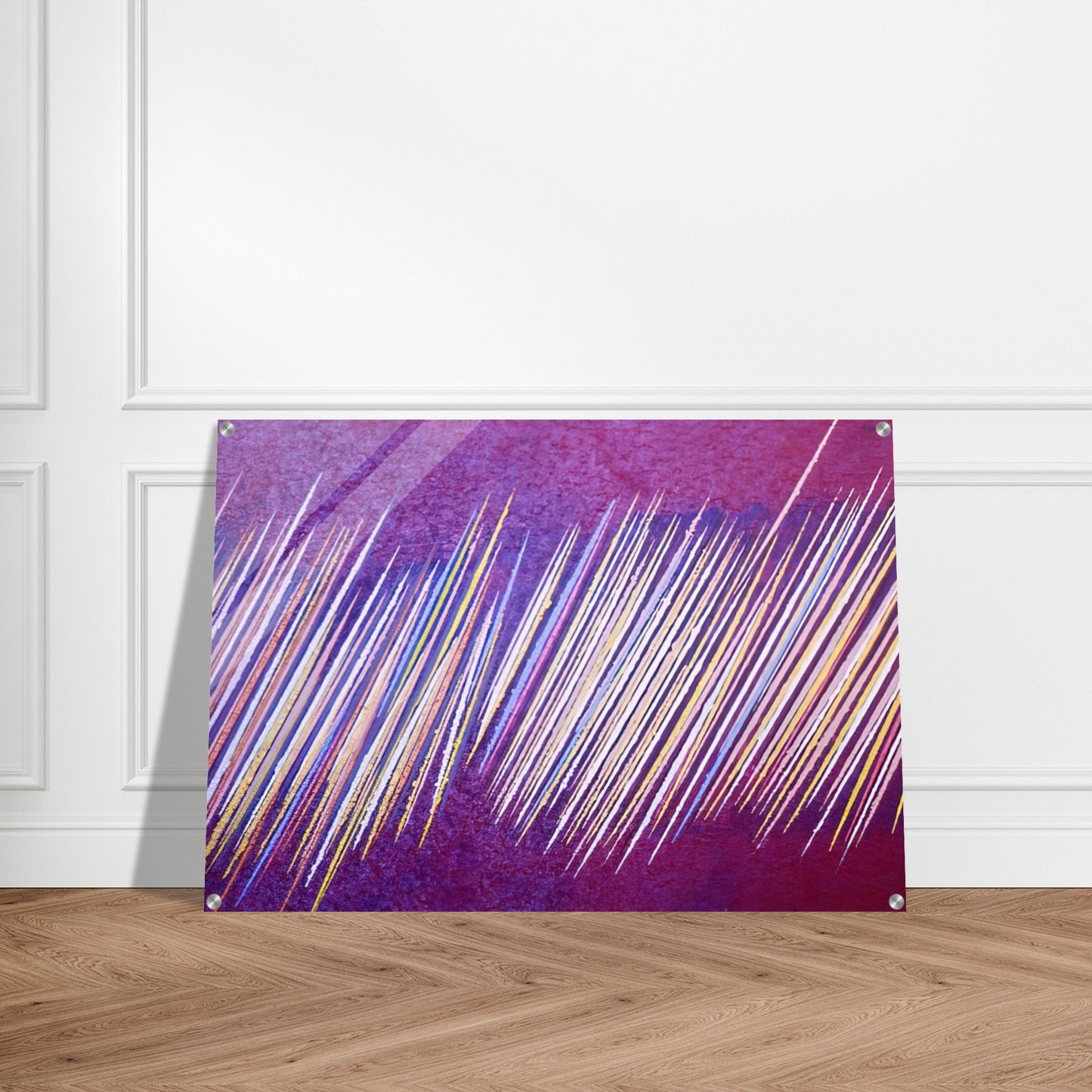 Red Line Painting II - 1968 - Ronnie Landfield Acrylic Print - 70x100 cm / 28x40″ inches