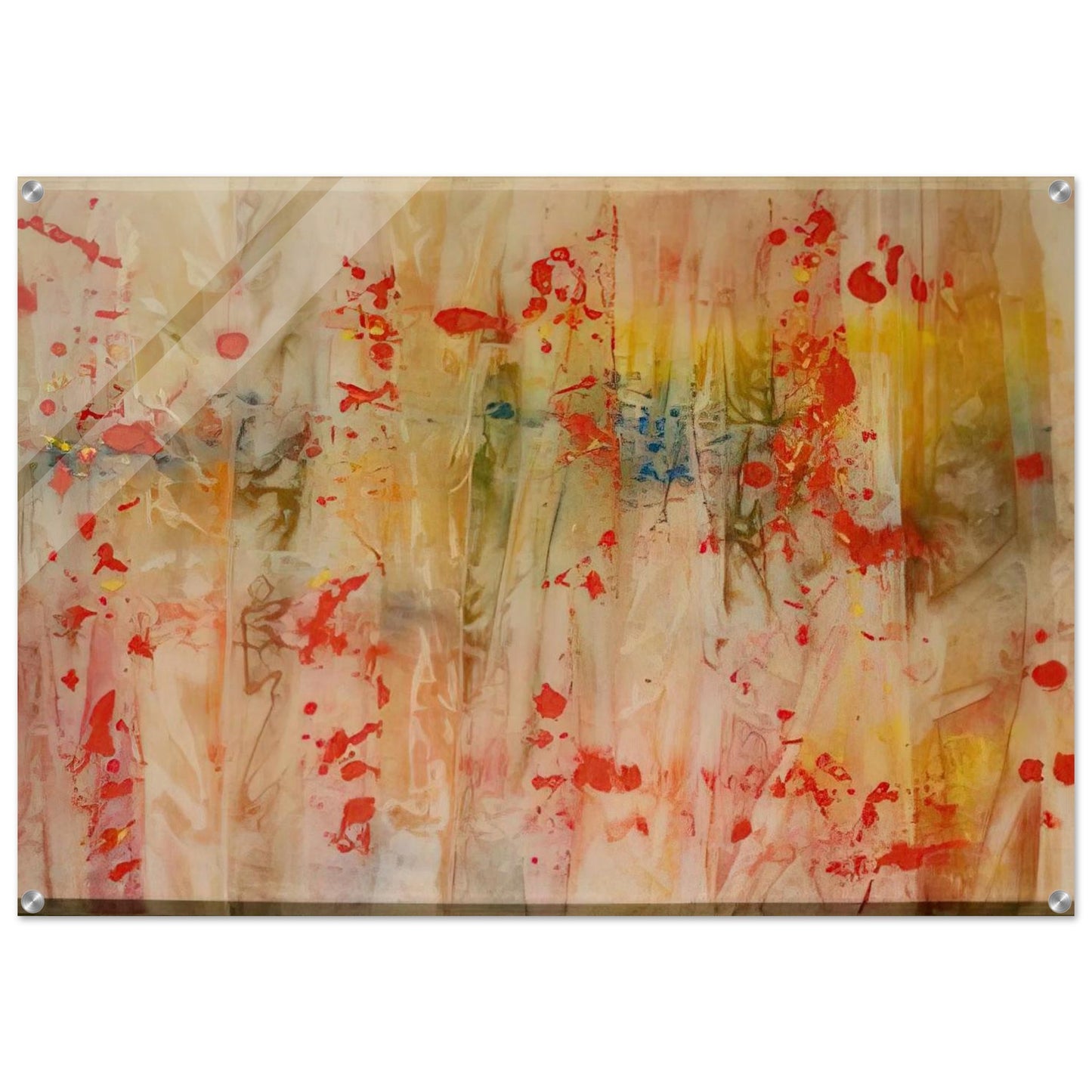 Red April - Sam Gilliam Acrylic Print - 70x100 cm / 28x40″ inches