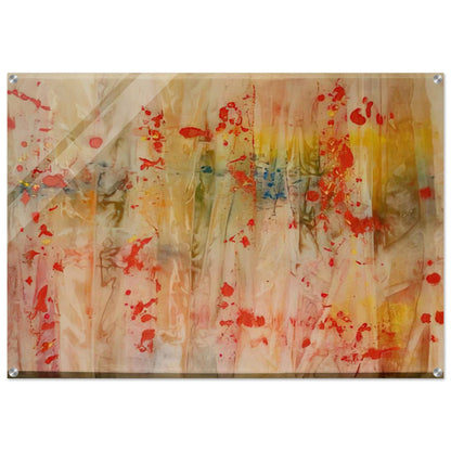 Red April - Sam Gilliam Acrylic Print - 70x100 cm / 28x40″ inches