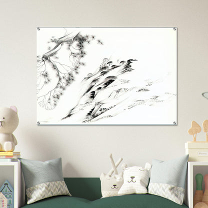 Hillside - Eyvind Earle Acrylic Print - 70x100 cm / 28x40″ inches